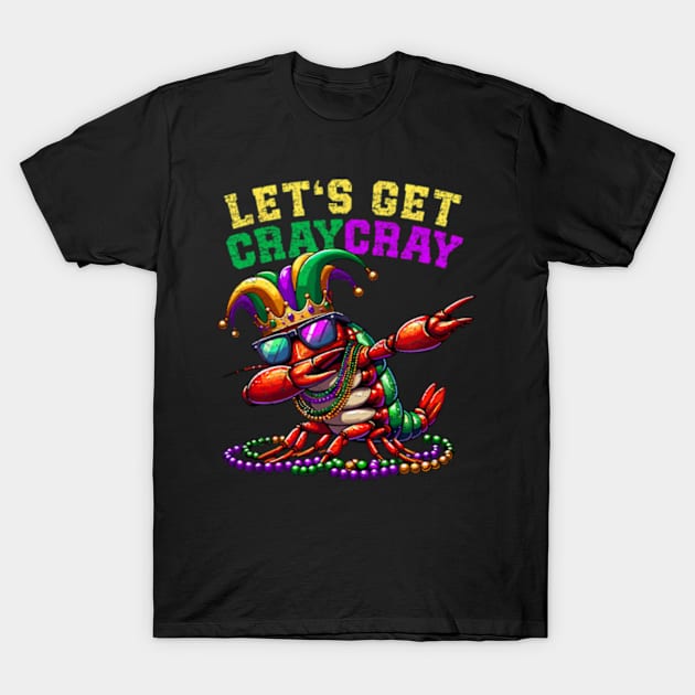 Dabbing Crawfish Costume Kids Toddler Boys Mardi Gras T-Shirt by Cristian Torres